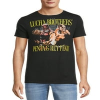 Lucha Brothers férfiak és nagy férfiak rövid ujjú grafikus pólója