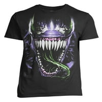 Marvel Venom Férfi és Nagy Férfi Venom nyelv grafikus póló, S-3XL, Marvel férfi pólók
