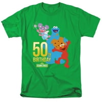 Sesame Street 50th Birthday Unise felnőtt póló férfiaknak és nőknek