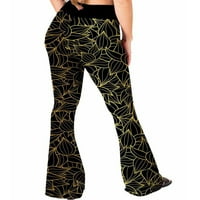 Glonme Női nadrág hippi nadrág Virágmintás nadrág Női Alkalmi Hosszú kényelmes Boho lobbant SMLBK01-08-SM XL