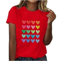 Tklpehg Valentin ingek női nyári felsők szabadidős laza puha ingek vicces levél nyomtatás grafikus póló divatos rövid