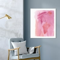 Wynwood Studio Absztrakt Wall Art vászon 'Color de Rosa' akvarell - rózsaszín, lila