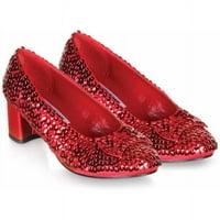 Judy vörös flitter cipő lányok gyermekek kiegészítője