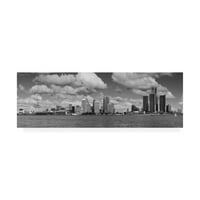 A Monte Nagler, a Detroit Skyline Panorama 'vászon művészete