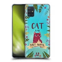 Head Case Designs Spirit Animal illusztrációk macska puha gél tok kompatibilis a Samsung Galaxy A-val