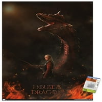 House of the Dragon-démon sárkány egy lap fal poszter Pushpins, 22.375 34
